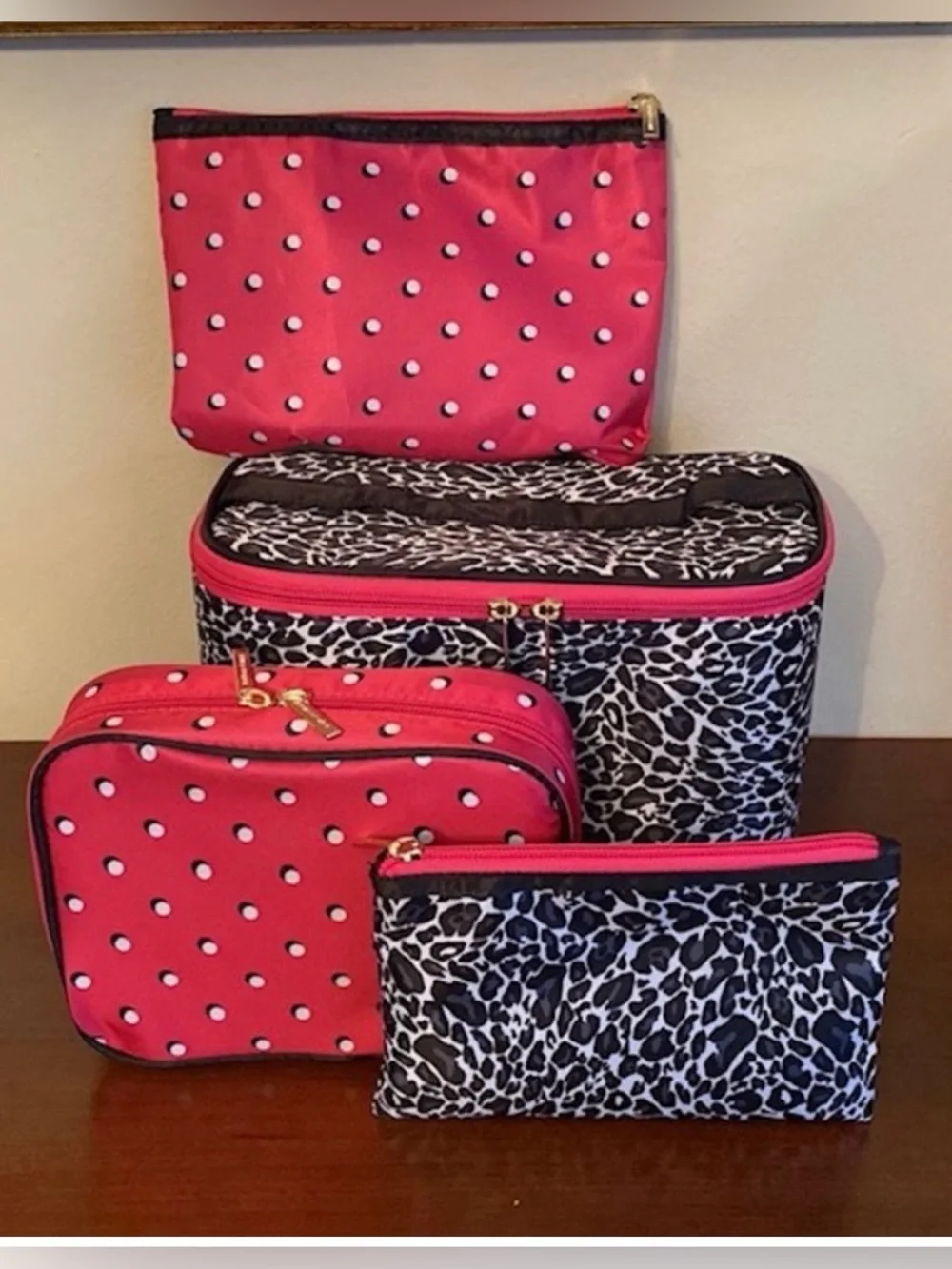New!  Toiletry & Travel Nylon Cases | Set of 4